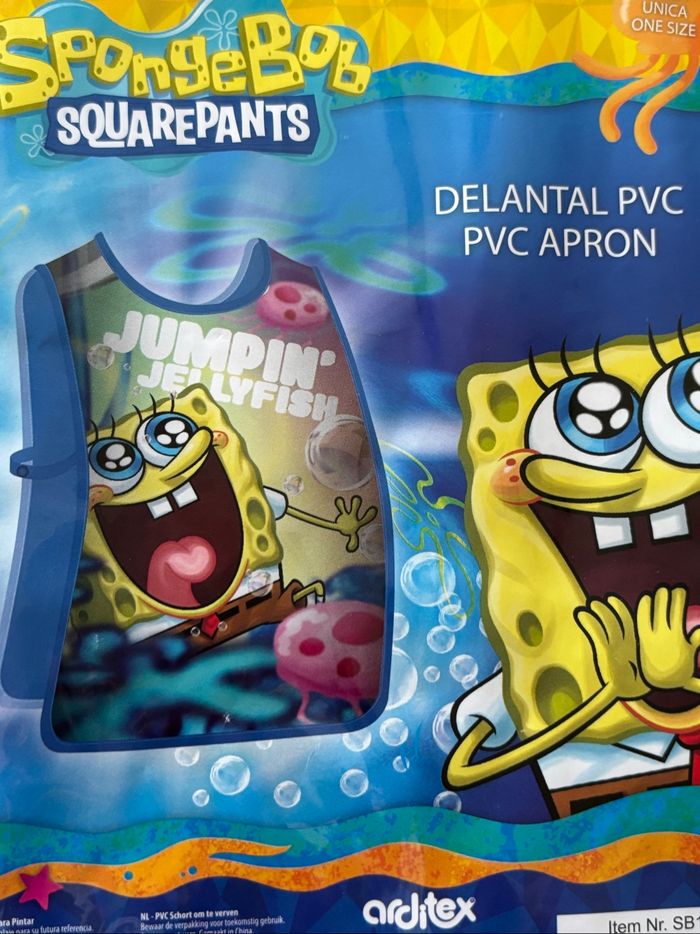 Tablier pour peindre en PVC Spongebob bob l’éponge Nickelodeon taille unique - photo numéro 2