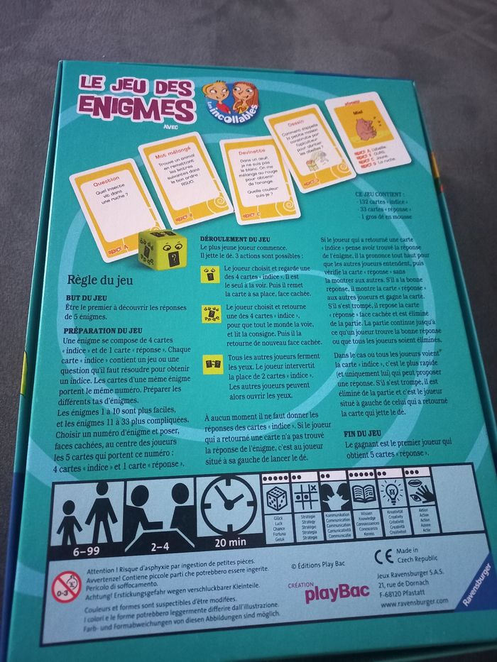 Le jeu des énigmes les incollables ravensburger - photo numéro 2