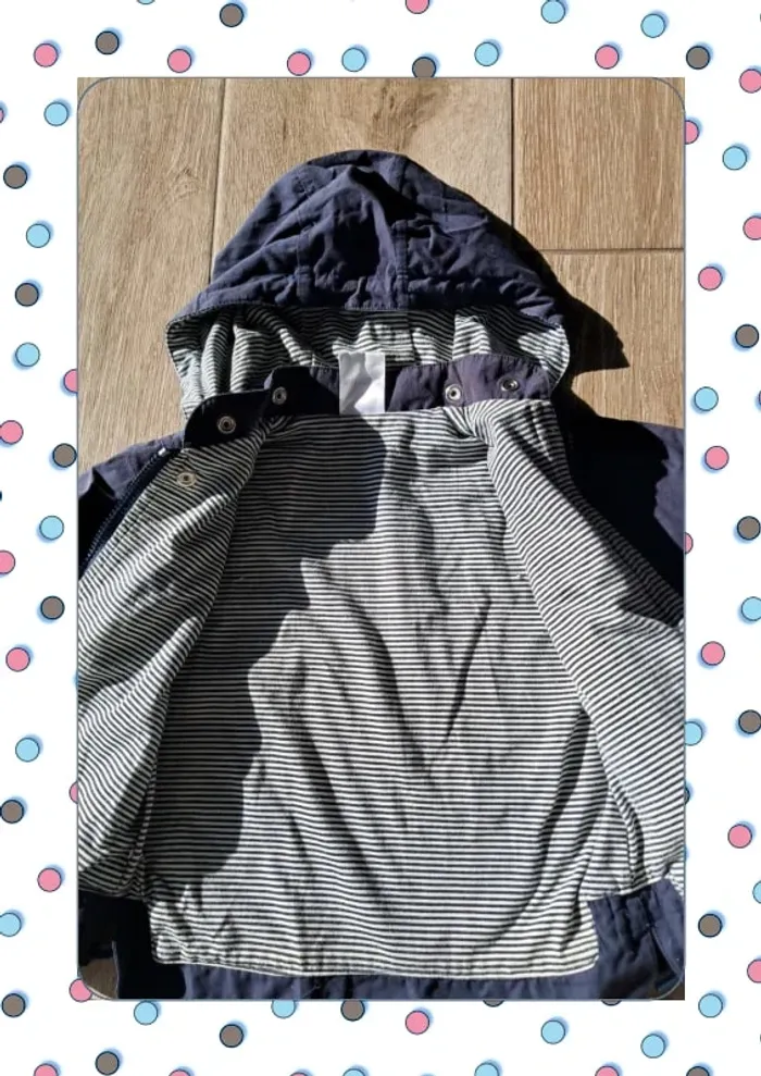 Manteau veste avec capuche 18 mois - photo numéro 6