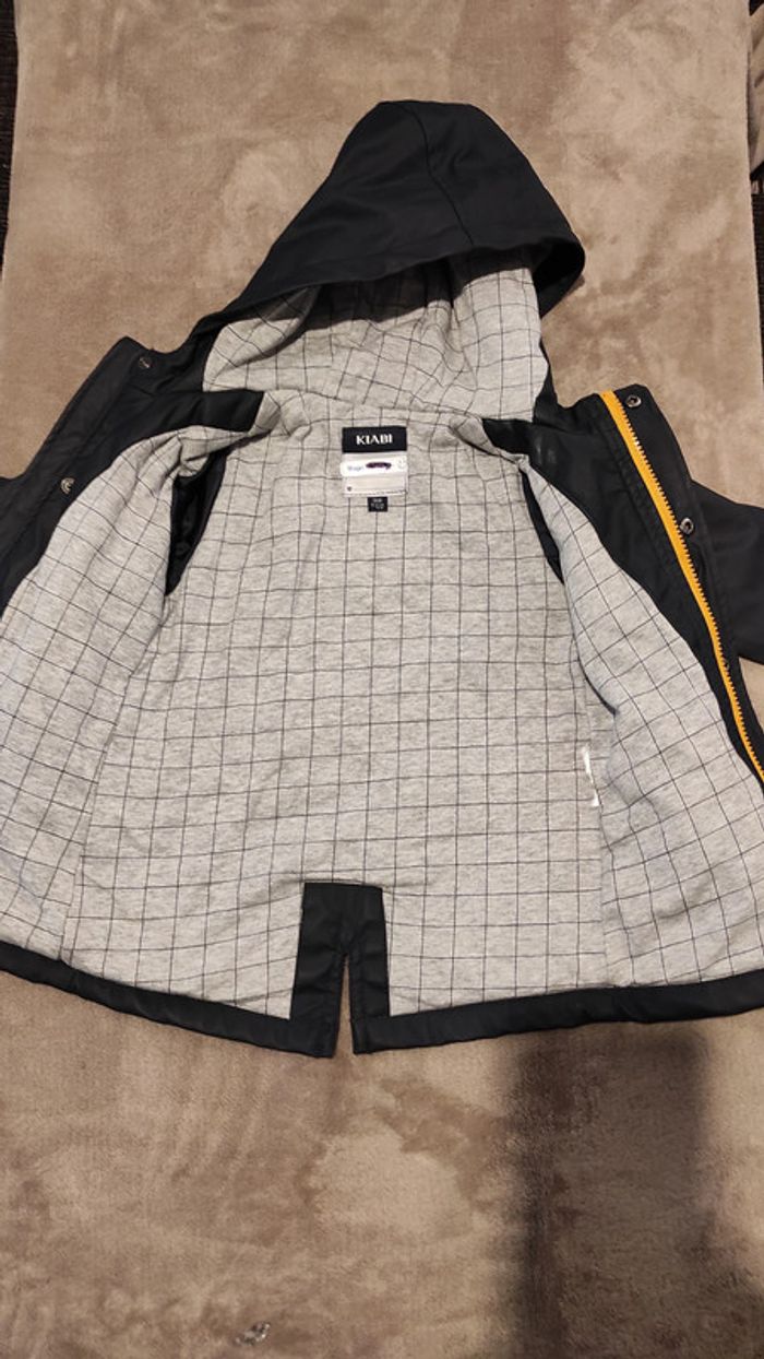 Parka bleu 36 mois Kiabi - photo numéro 3