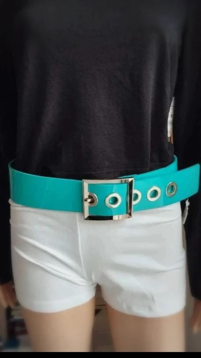 A ne pas rater ceinture bleu brillante 90 cm - photo numéro 2