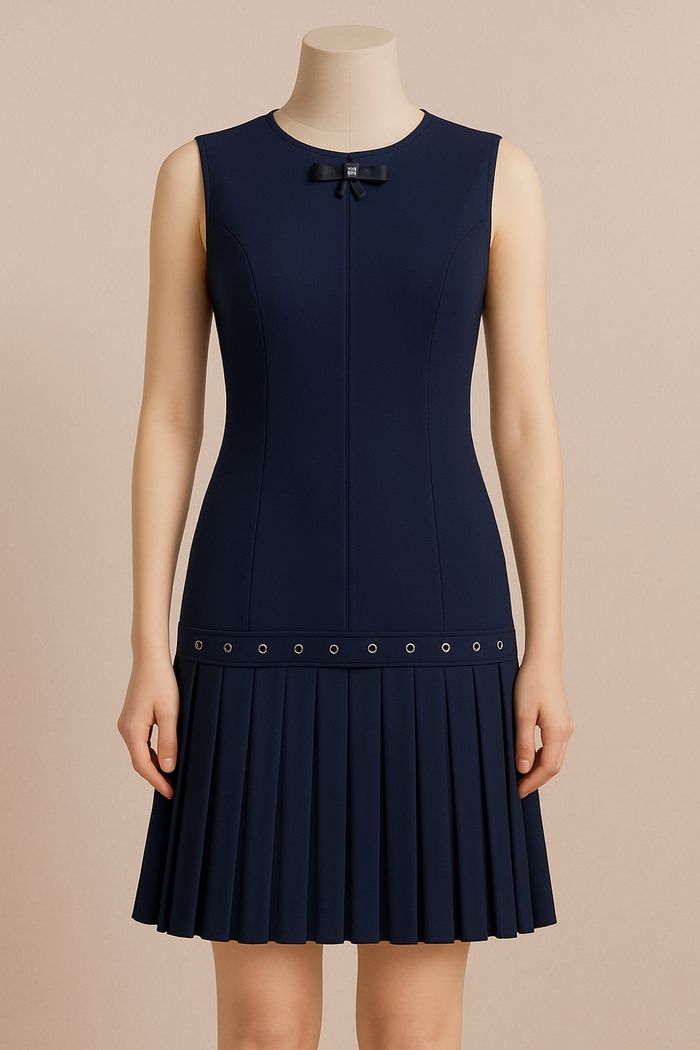 Robe bleu marine Rinascimento