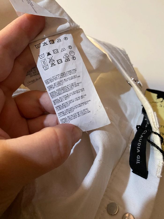 Pantalon blanc Claudia gril taille 44 - photo numéro 6