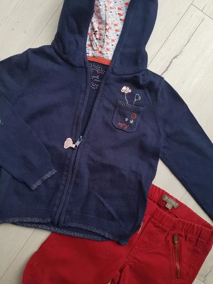 Ensemble 2 pièces mi saison fille 2ans sergent major in extenso - photo numéro 2