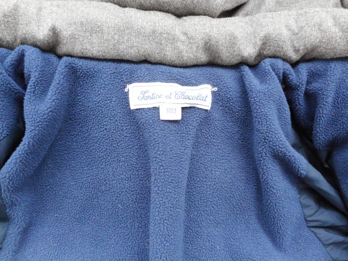 Blouson gris chiné à capuche - Tartine et Chocolat - 18 mois - photo numéro 9