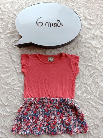 Robe été Fille 6 mois Fleurs Boîte à malices