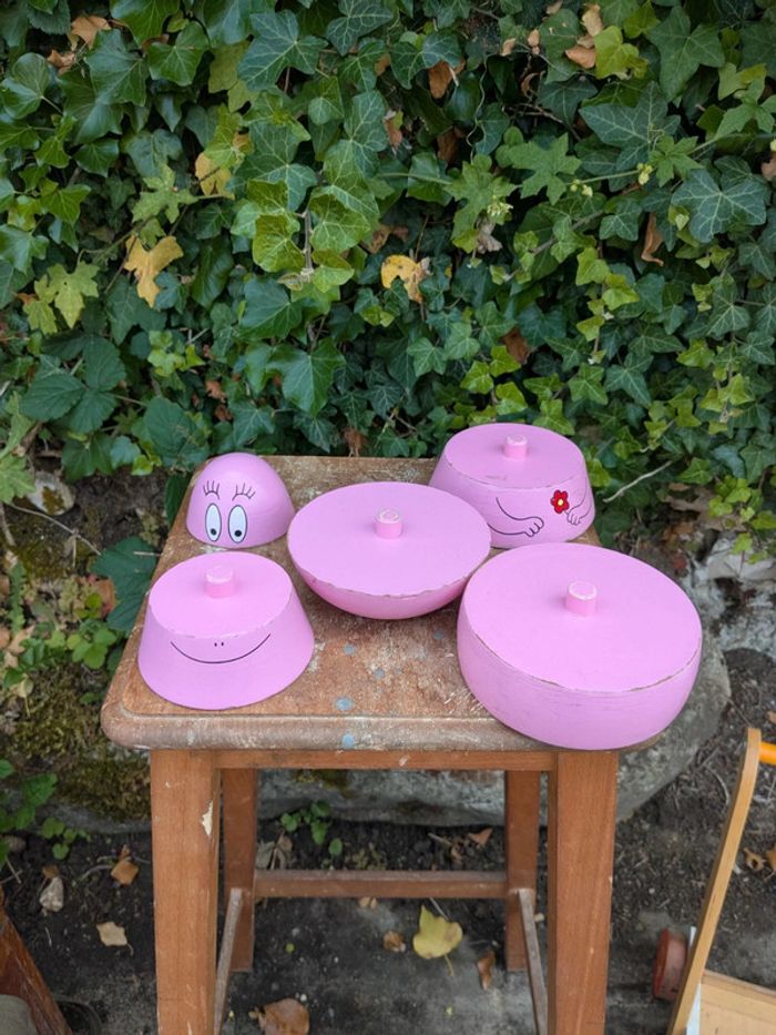 Jeu empilage en bois Barbapapa - photo numéro 2