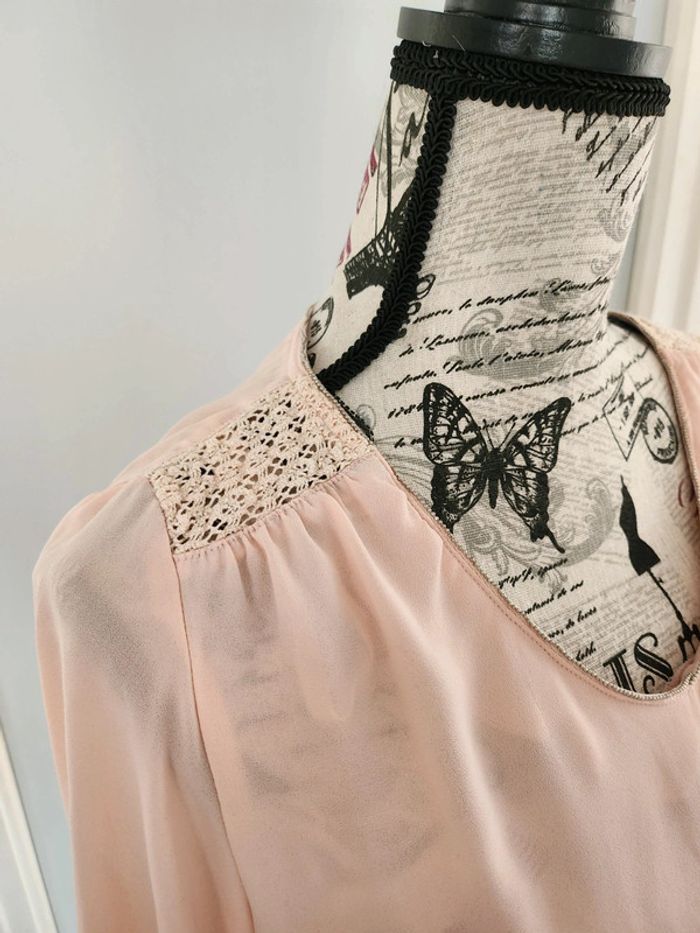 Élégante Blouse Rose claire de marque Gemo et de taille 38 - photo numéro 3