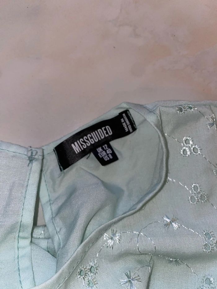 Robe verte, très pâle, Missguided, taille 40 - photo numéro 3