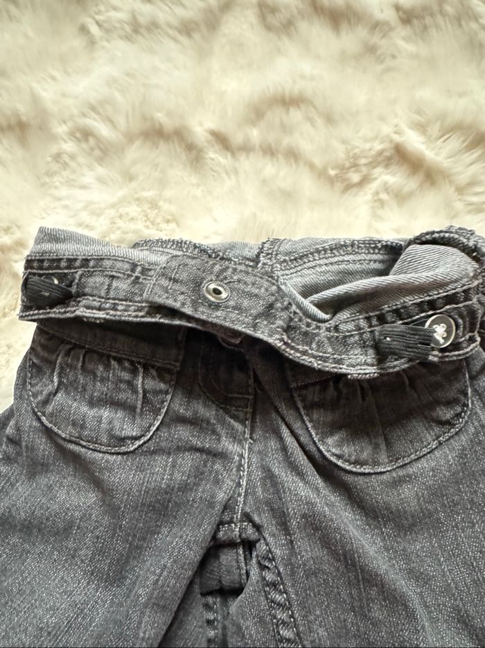 👖 jean gris - coupe large - fille - 5 ans - vertbaudet- état satisfaisant - photo numéro 9