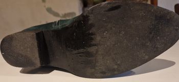 Bottines comme neuve vert tres foncé 