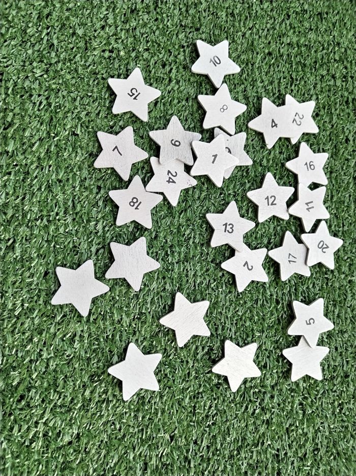 Chiffres en bois Calendrier de l'Avent - photo numéro 2