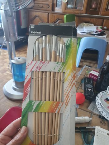 Set pinceaux en bois