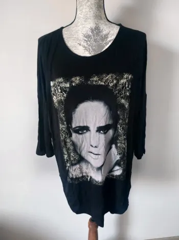 T-shirt long fantaisie