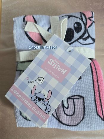 4 Torchons en microfibre / Microfibre Cloths Disney Stitch
