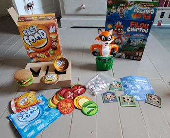 Jeux de société filou chiptou et fast food (complets tous les 2 )