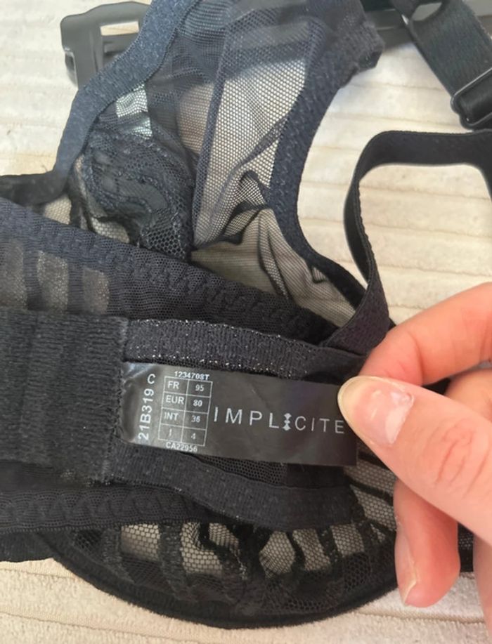 Soutien gorge implicite noir - photo numéro 4