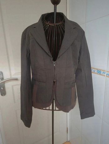 Jolie veste légère marron 100% coton femme jofrati taille M/38