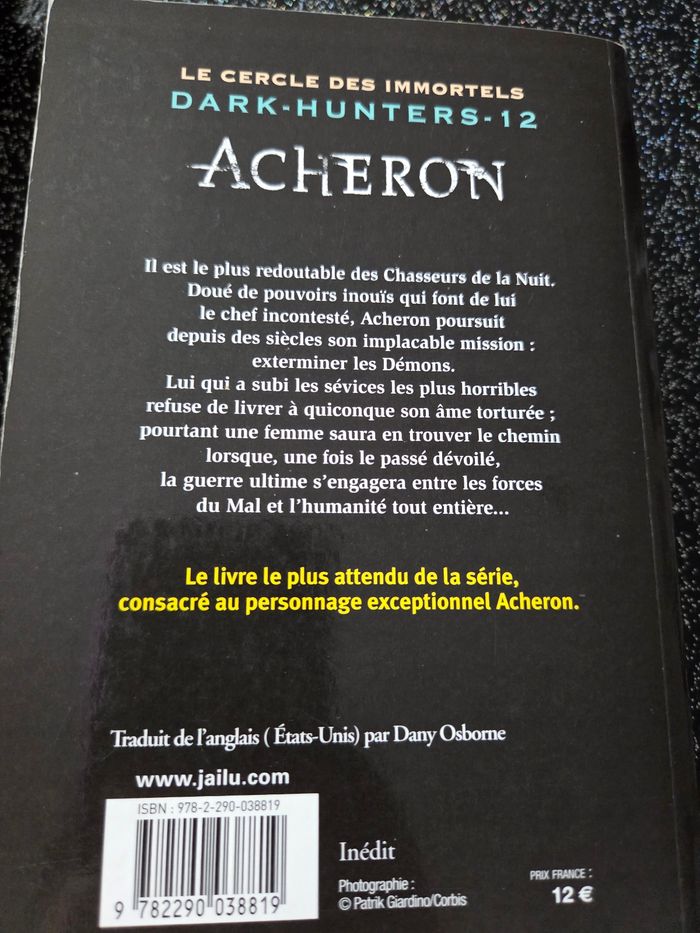 Livre de poche dark hunters tome 12 - photo numéro 2