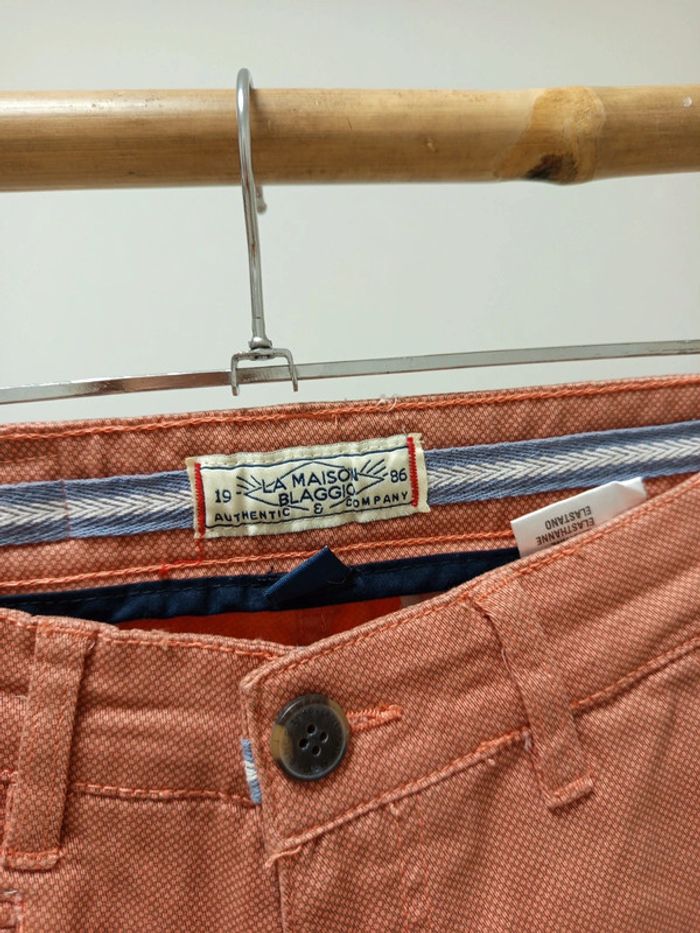 Short Bermuda chino coton stretch armuré homme La Maison Blaggio neuf - photo numéro 2