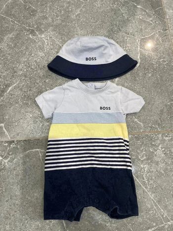Ensemble barboteuse + chapeau boss