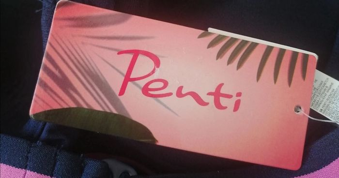 Haut de maillot de bain tropical bleu turquoise rose Taille 34 Penti - photo numéro 12