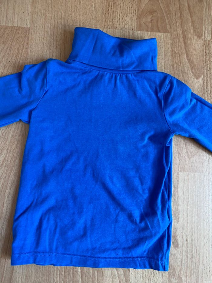 Beau sous-pull à col roulé bleu Okaïdi T. 5 ans/108 cm garçon TBE - photo numéro 3
