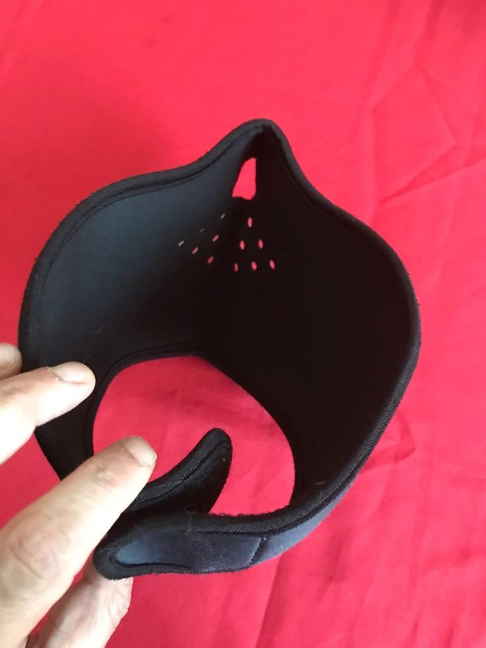 Masque de moto cache-nez à scratch. - photo numéro 6