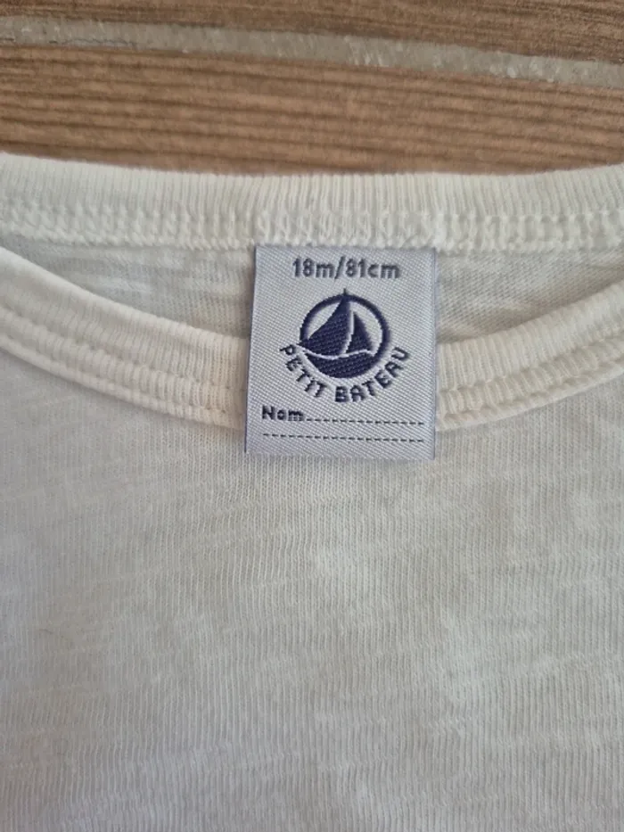 Tee shirt petit bateau 18 mois - photo numéro 5