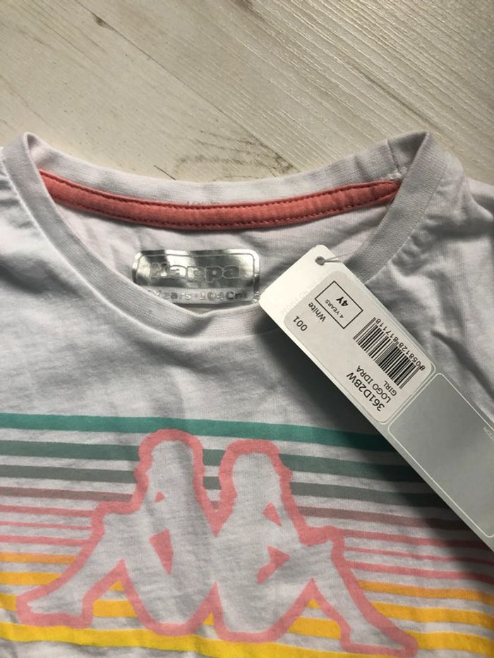 T-shirt Kappa 4 ans neuf étiqueté - photo numéro 2