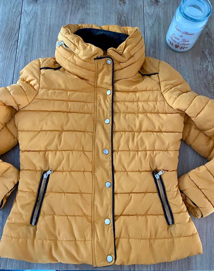 Doudoune camaïeu ceintree taille 40 - photo numéro 4