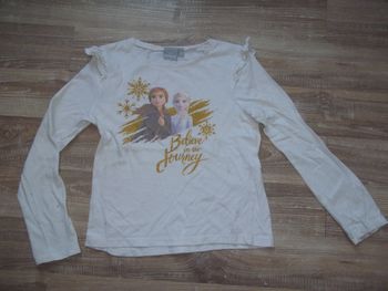 T-shirt Reine des Neiges II blanc 8 ans (Disney1)