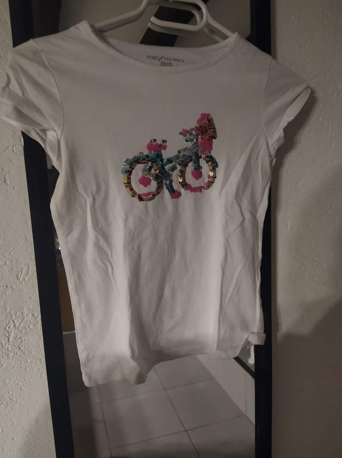 T shirt à paillettes