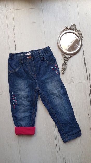 Sublime jean bleu esprit fille 18mois neuf