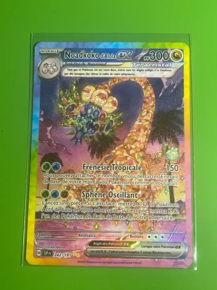 Noadkoko d’alola EX Alternative - Étincelle Déferlante Pokémon FR