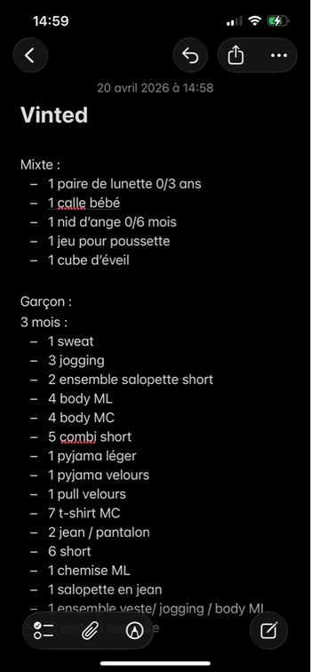 Gros lot 3/6/9 mois