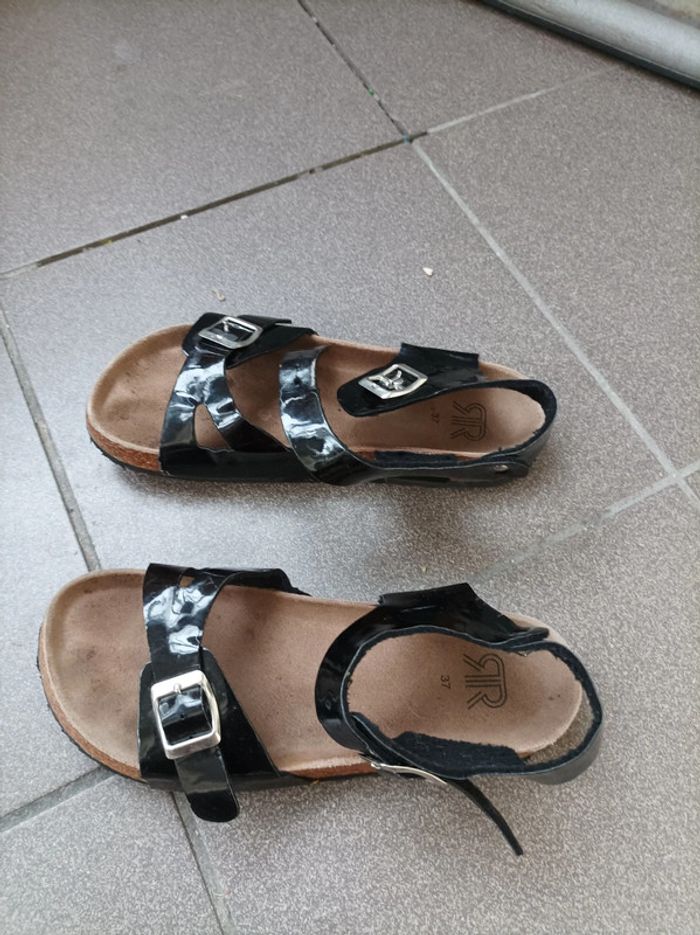 Sandales noires femme - photo numéro 6