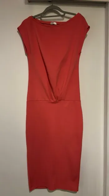 Robe corail élégante Foggy - Taille S 🍊