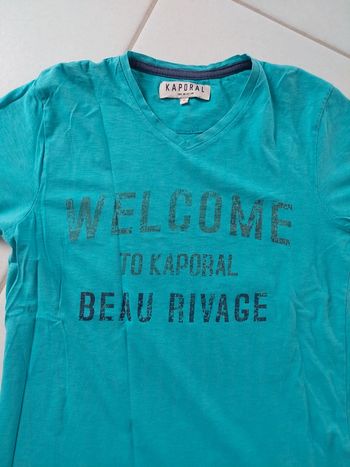 Tee Shirt turquoise Kaporal 14 ans