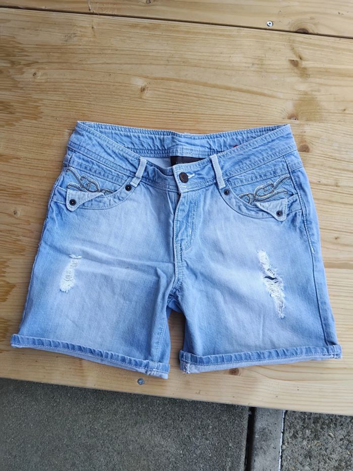 Short en jeans
