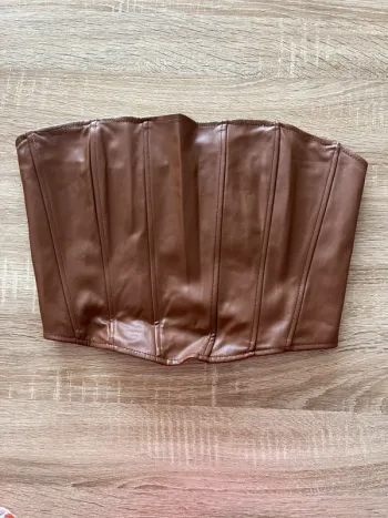 Bustier simili cuir