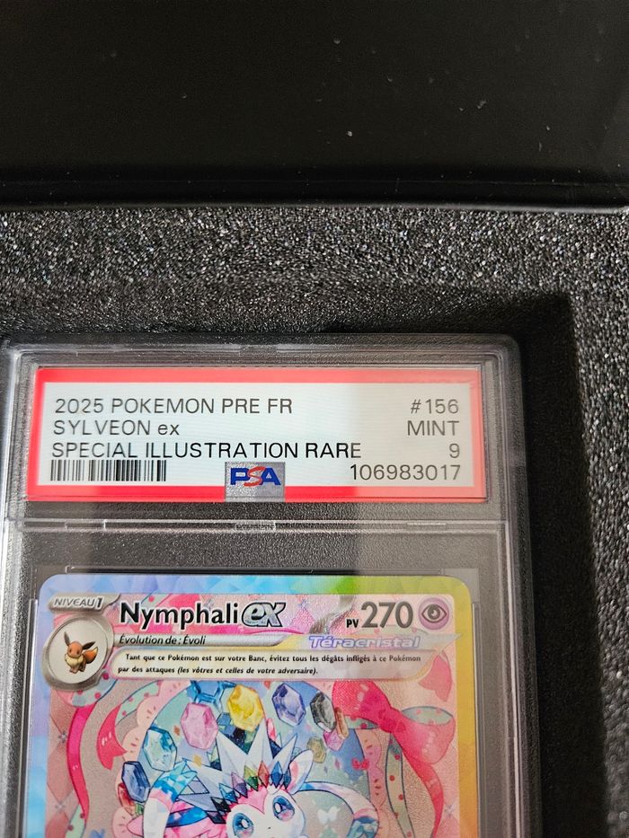 Carte Pokémon gradé Psa neuve Nymphali ex - photo numéro 4