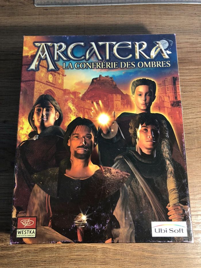 Jeux pc vintage Big box complet arcatera la confrérie des ombres descartes