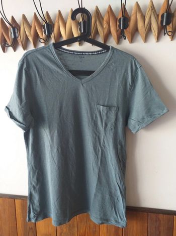 Tee-shirt uni fitted avec poche