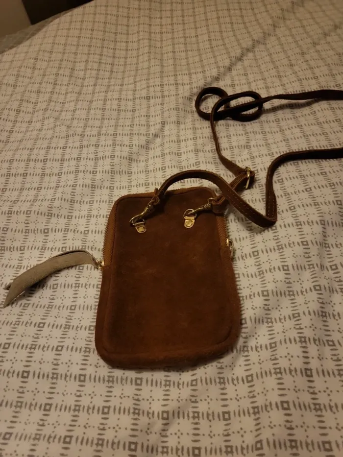 Pochette bandoulière velour - photo numéro 2