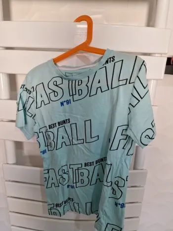 tee-shirt bleu claire Gemo