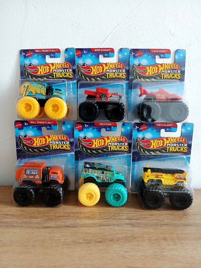 Lot de 6 Hot Wheels Monster Trucks 1:70