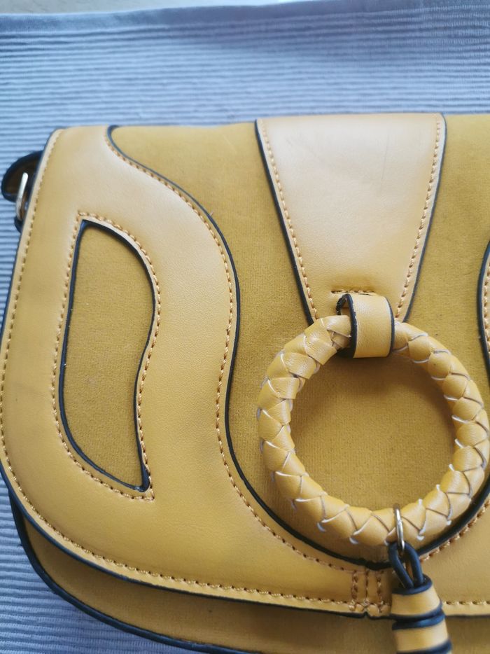 Sac bandouliere moutarde anneau - photo numéro 2