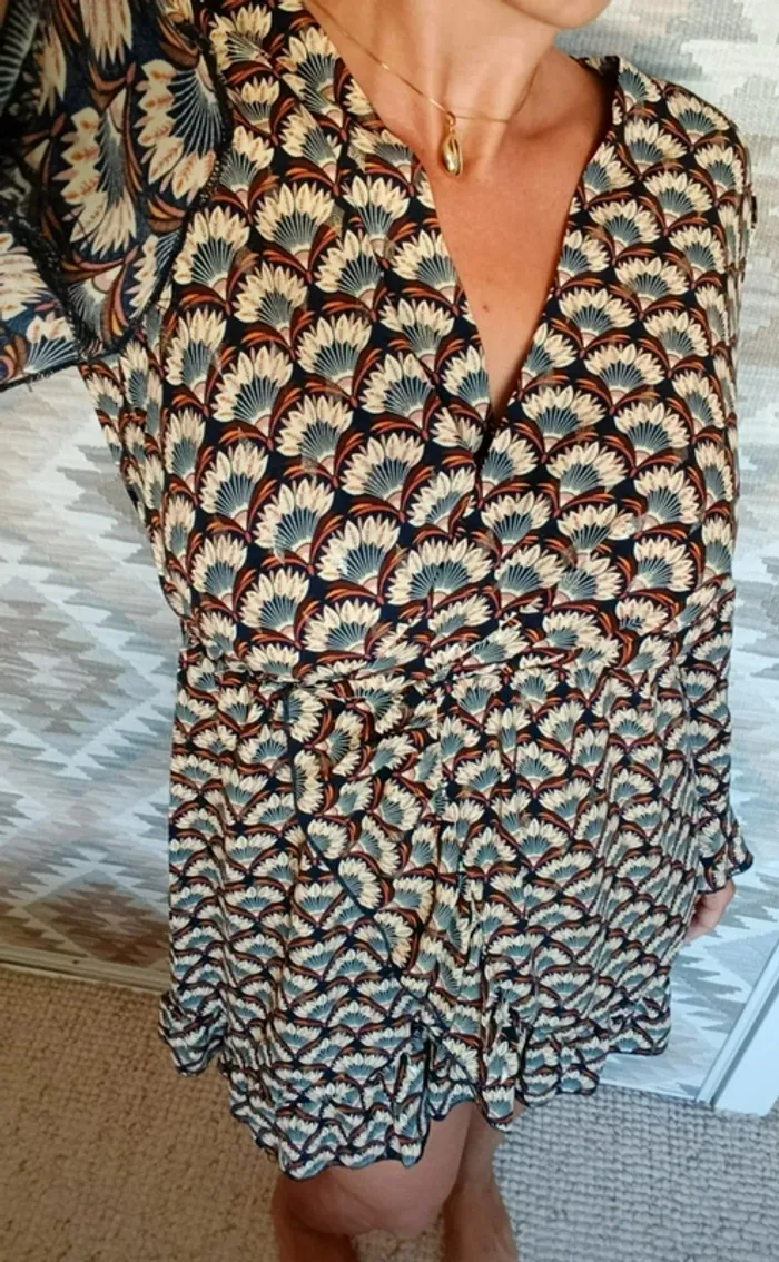 Robe fluide et légère Lilie Rose taille élastique Taille unique