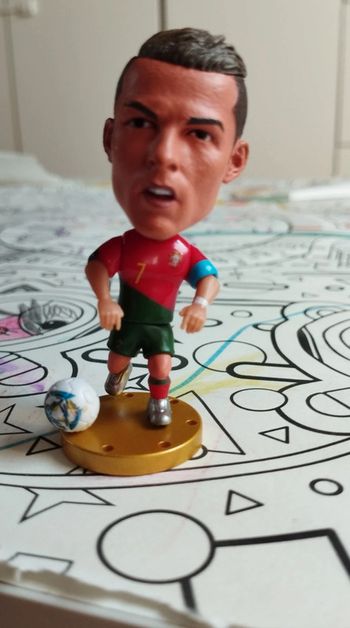 Petite figurine football neuve Cristiano Ronaldo CR7 Portugal